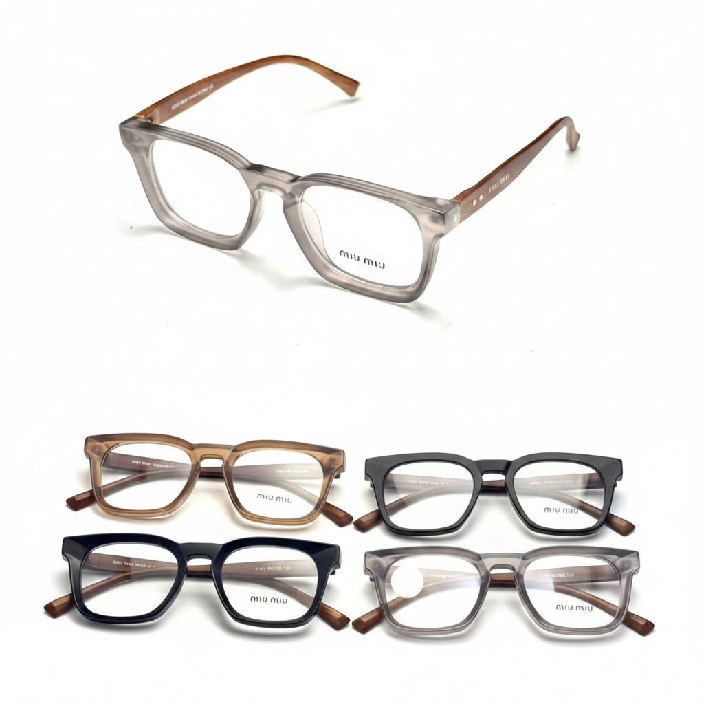 RH-4655 Black & Brown Rectangular Eyeglasses Frame | Rehmatullah Optical House |