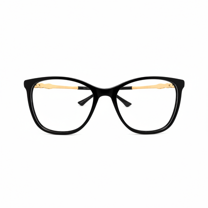 Title: RH-9003 Black & Gold Eyeglasses | Rehmatullah Optical House|