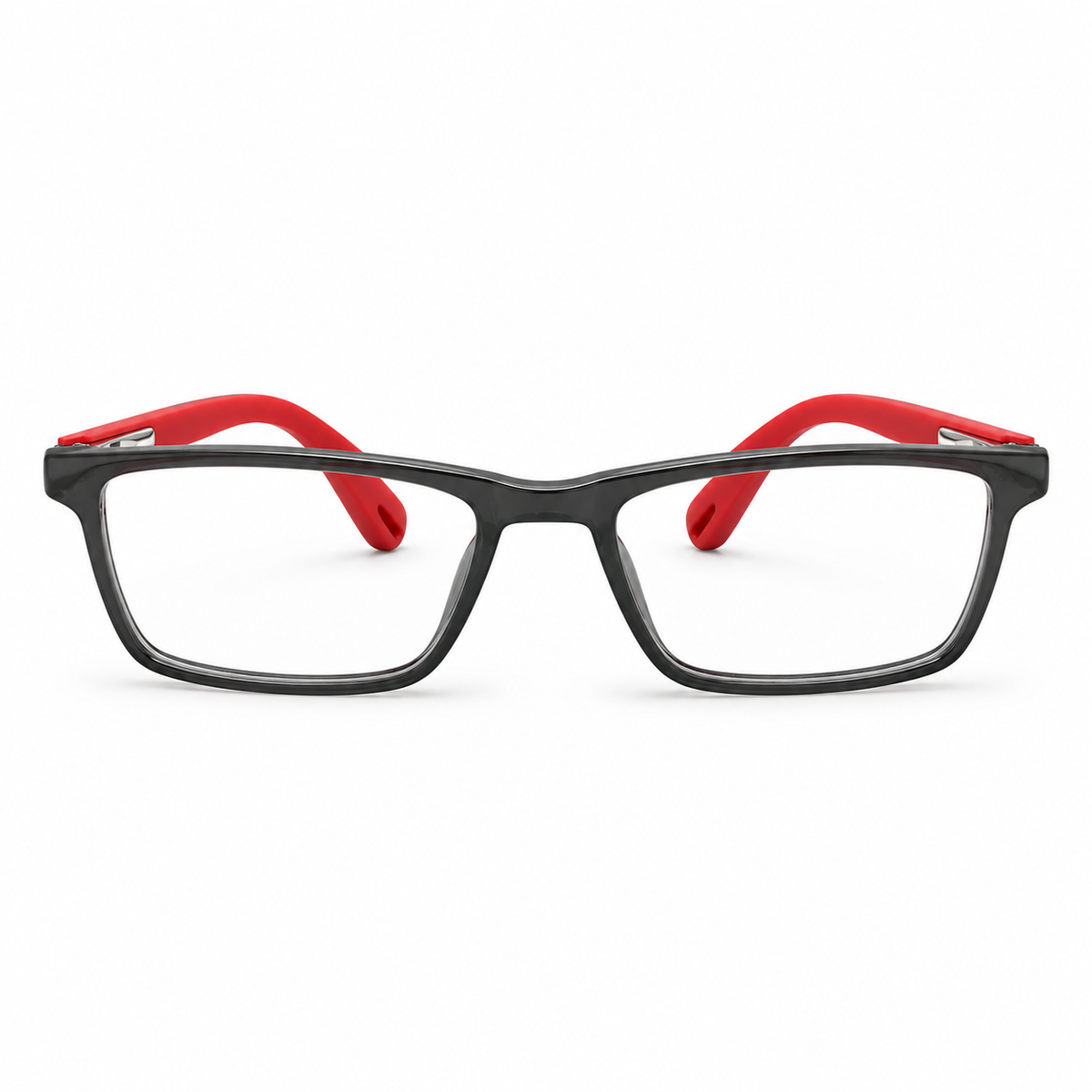 RH-6799 Kids Black & Red Rectangular Eyeglasses Frame