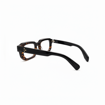 RH-6587 | Premium Black Bold Rectangle Eyeglasses | Rehmatullah Optical House |