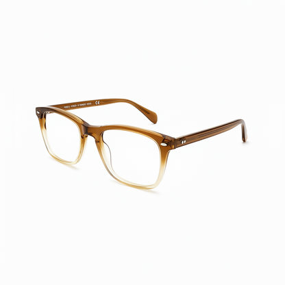 RH-1647 Transparent Brown Rectangle Optical Frame| Rehmatullah Optical House|