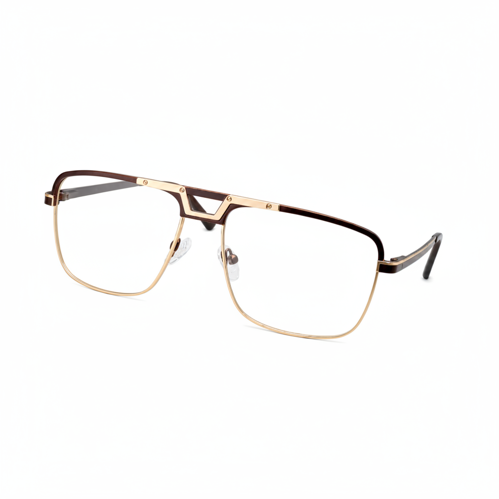 Men’s Premium Aviator Eyeglasses – Metal Frame