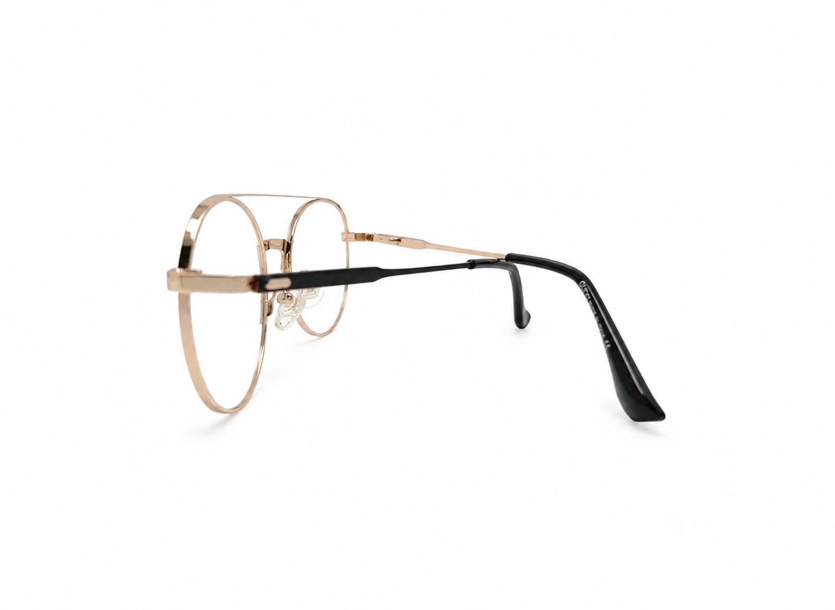 RH-7654-Premium Gold Metal Optical Frame |Rehmatullah Optical House |