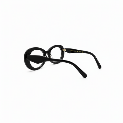 RH-01 Black Full Rim Oval Optical Frame for Women| REHMATULLAH OTICAL HOUSE|