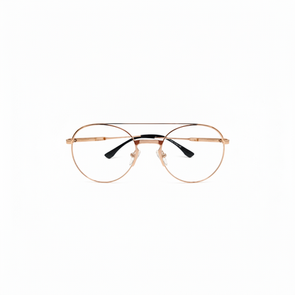 RH-7654-Premium Gold Metal Optical Frame |Rehmatullah Optical House |