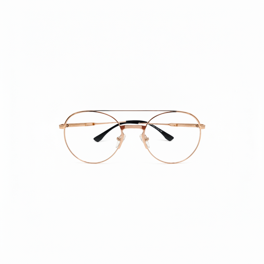 RH-7654-Premium Gold Metal Optical Frame |Rehmatullah Optical House |