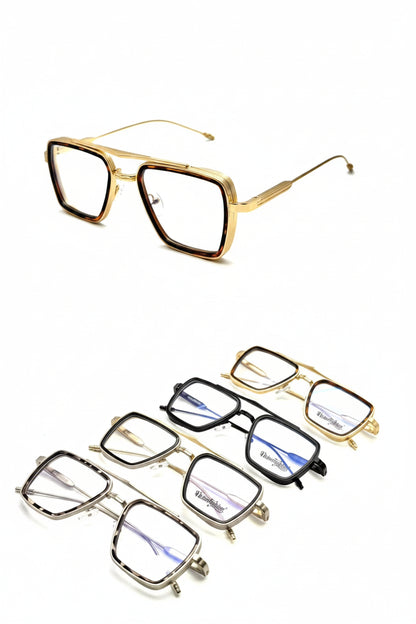 RH-4656 Double Bridge Square Eyeglasses Frame