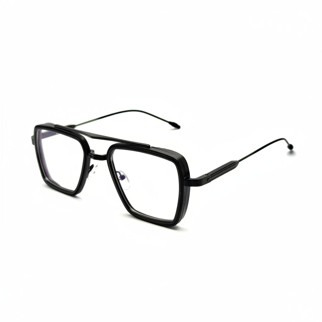 RH-4656 Double Bridge Square Eyeglasses Frame