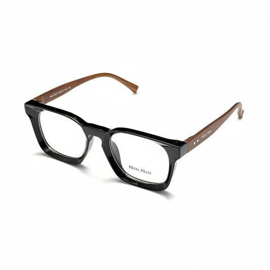 RH-4655 Black & Brown Rectangular Eyeglasses Frame | Rehmatullah Optical House |