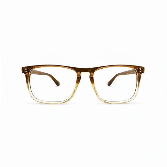 RH-1647 Transparent Brown Rectangle Optical Frame| Rehmatullah Optical House|