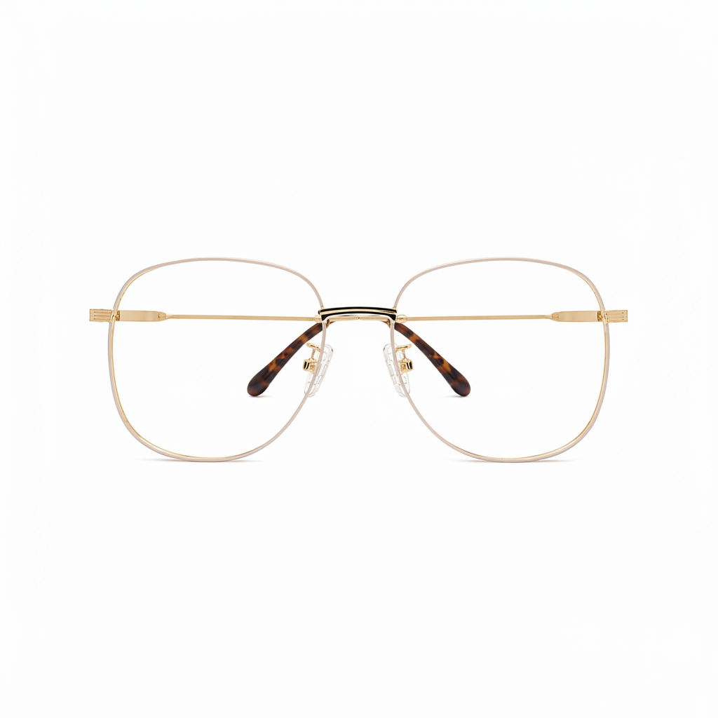 Gold Square Optical Frame – RH-2367 | Rehmatullah Optical House |