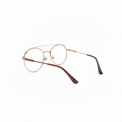 RH-4654-Premium Gold Metal Optical Frame