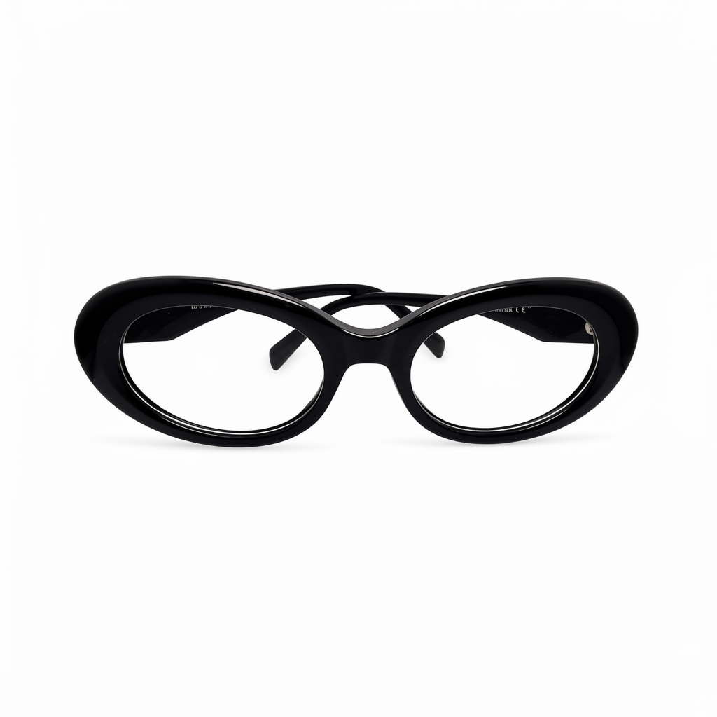 RH-01 Black Full Rim Oval Optical Frame for Women| REHMATULLAH OTICAL HOUSE|