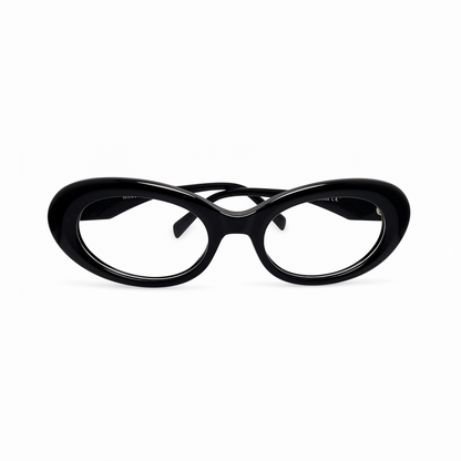 RH-01 Black Full Rim Oval Optical Frame for Women| REHMATULLAH OTICAL HOUSE|